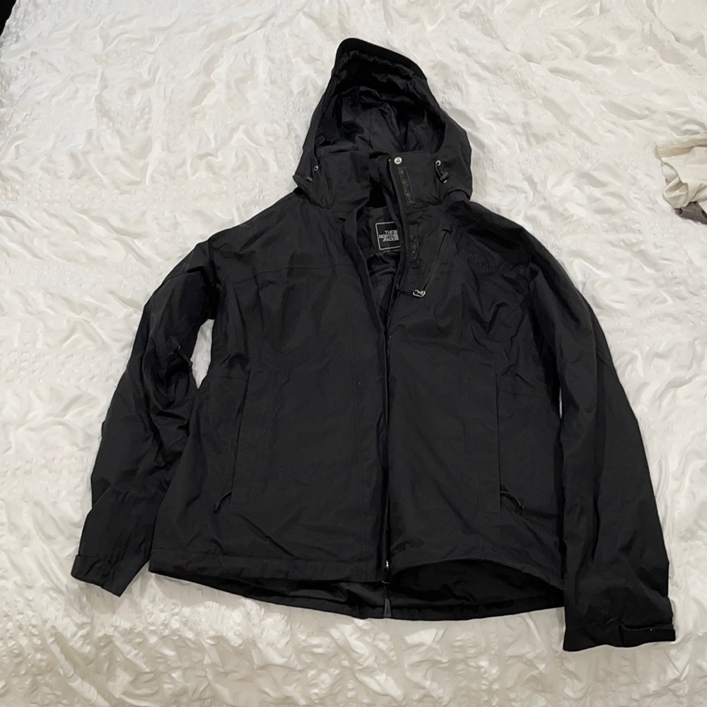 Black north face zip up
